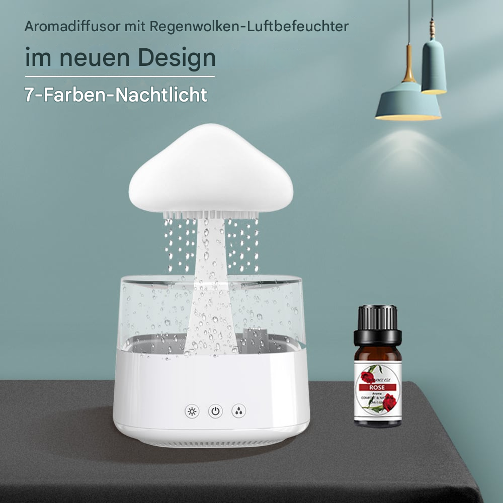 Nimbu™ | Beruhigende Regenlampe mit Duftfunktion