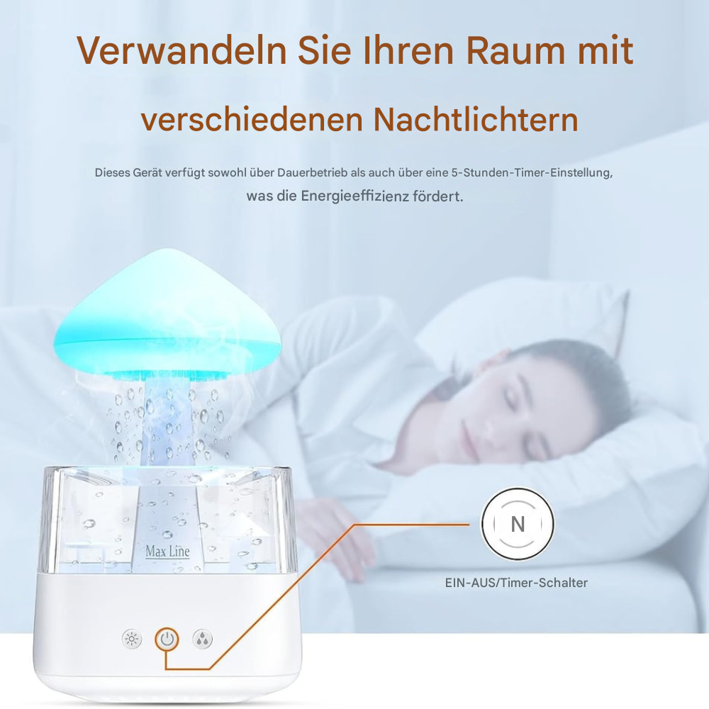 Nimbu™ | Beruhigende Regenlampe mit Duftfunktion