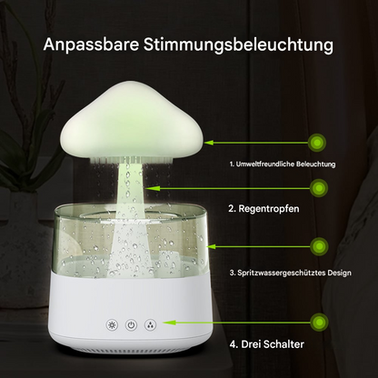Nimbu™ | Beruhigende Regenlampe mit Duftfunktion