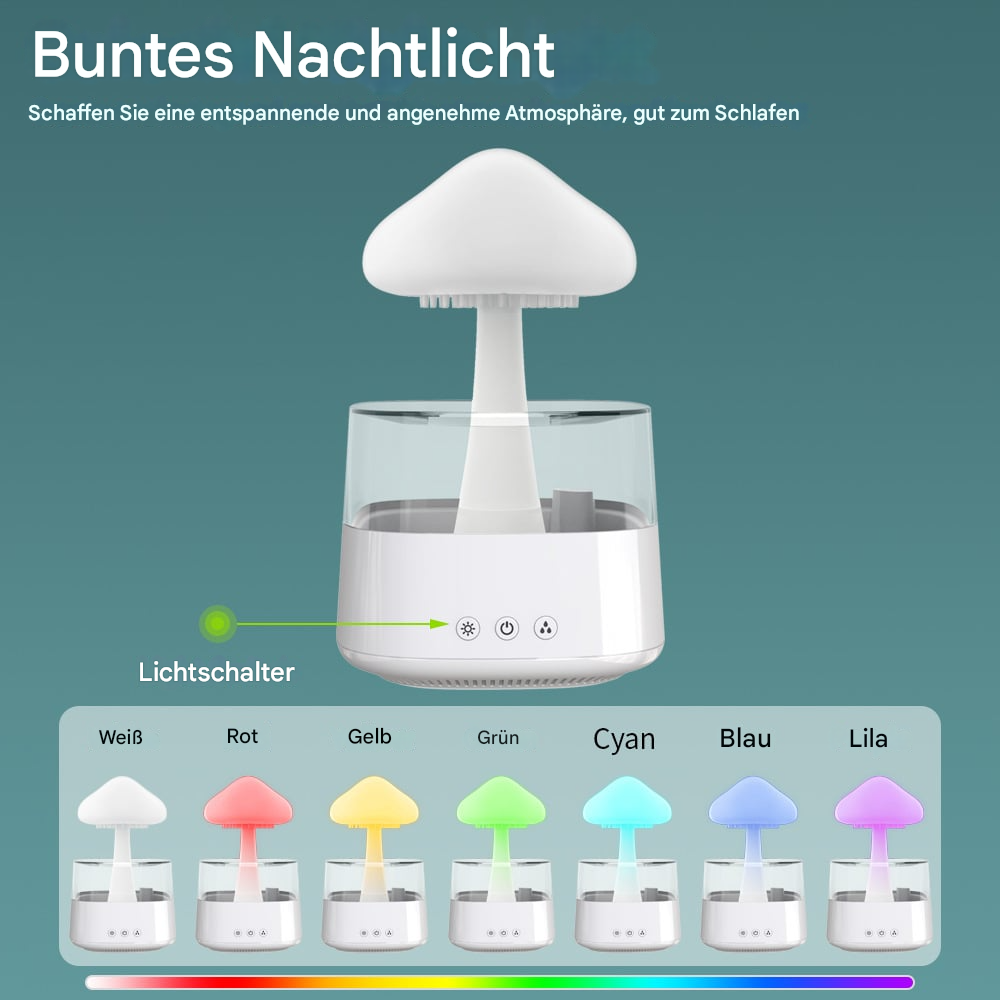 Nimbu™ | Beruhigende Regenlampe mit Duftfunktion