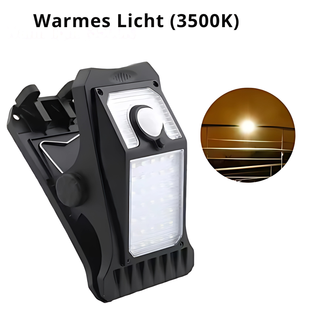 Sensolara™ | Solar-LED Wandleuchte mit Bewegungsmelder Warmes Weiß