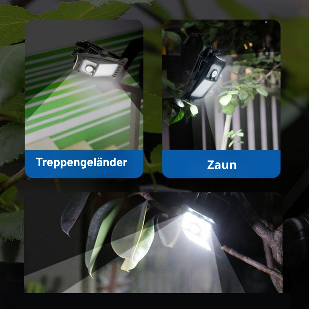 Sensolara™ | Solar-LED Wandleuchte mit Bewegungsmelder