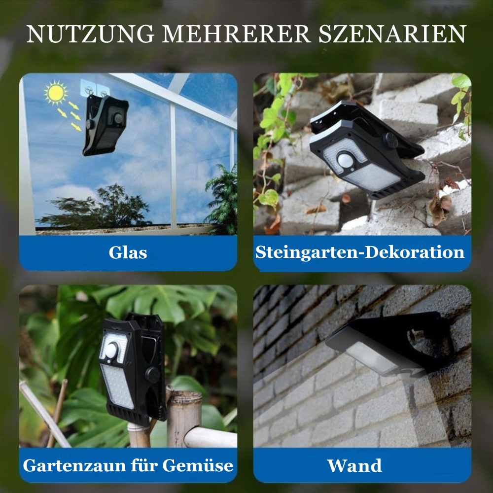 Sensolara™ | Solar-LED Wandleuchte mit Bewegungsmelder