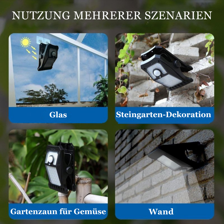 Sensolara™ | Solar-LED Wandleuchte mit Bewegungsmelder