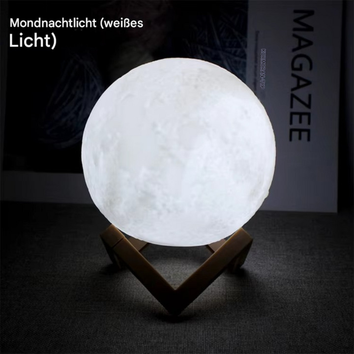 Moonéa™ | LED Mond-Nachtlampe Weißes Licht