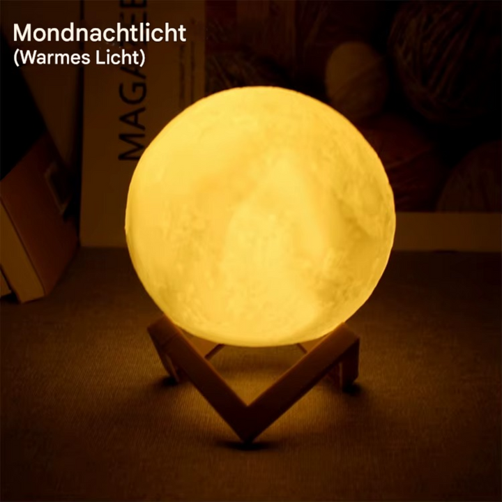 Moonéa™ | LED Mond-Nachtlampe Warmes Licht