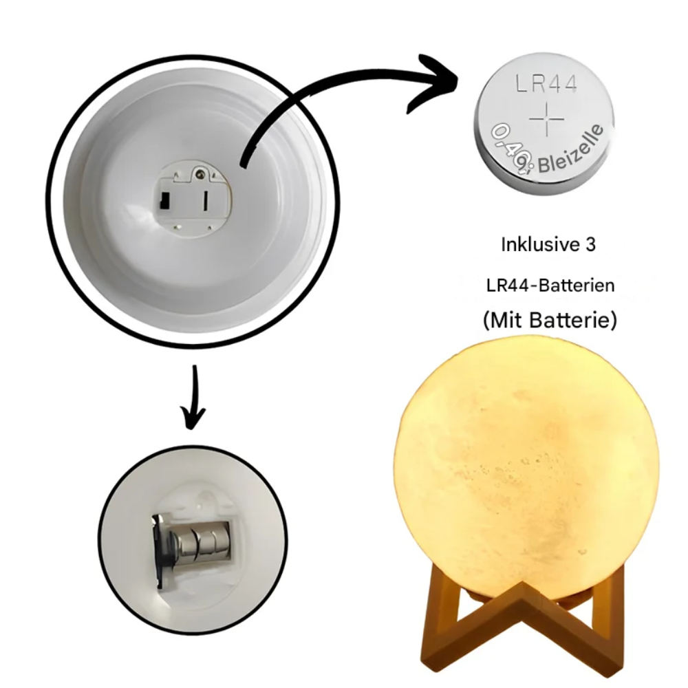 Moonéa™ | LED Mond-Nachtlampe