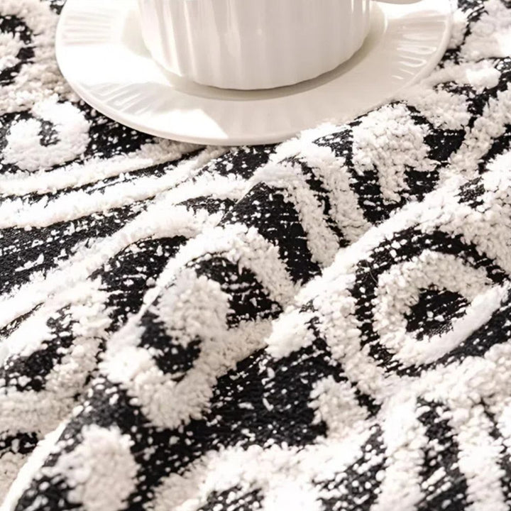 Jacquard-Sofadecke mit Ornamentmuster