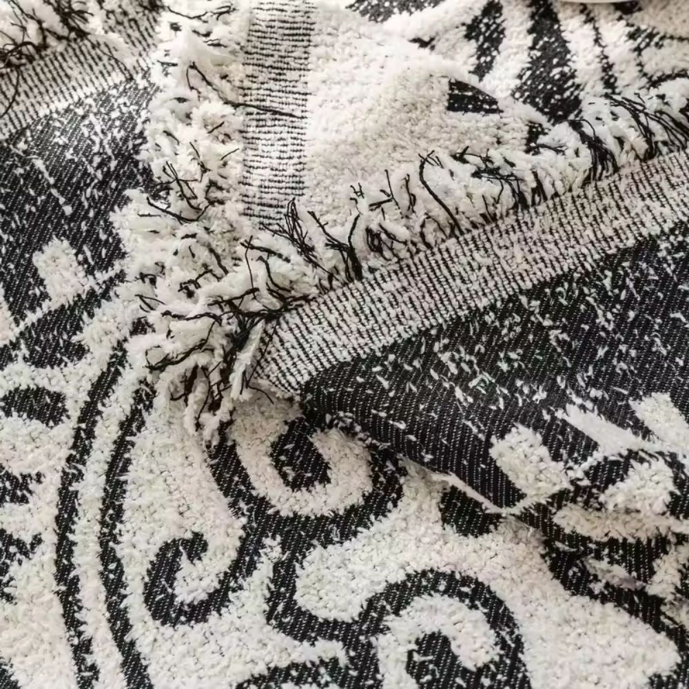 Jacquard-Sofadecke mit Ornamentmuster