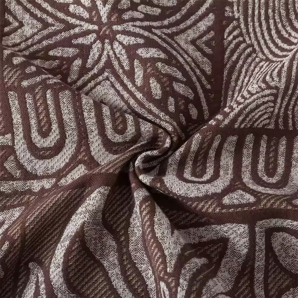 Baumwoll-Musselin-Plaid mit Spitzenkante