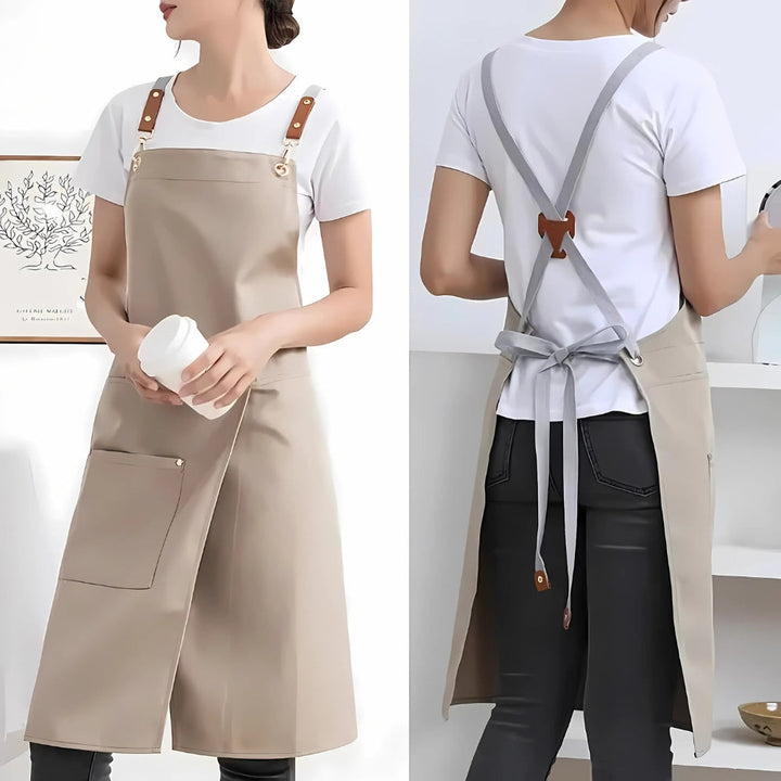 Unisex-Schlitzschürze mit Taschen