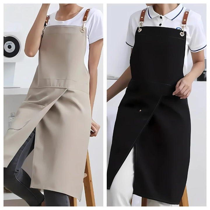 Unisex-Schlitzschürze mit Taschen