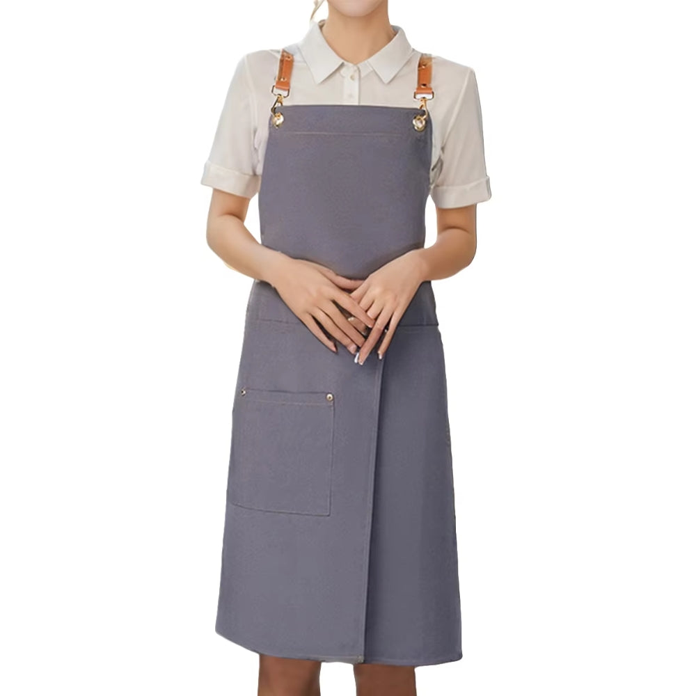 Unisex-Schlitzschürze mit Taschen