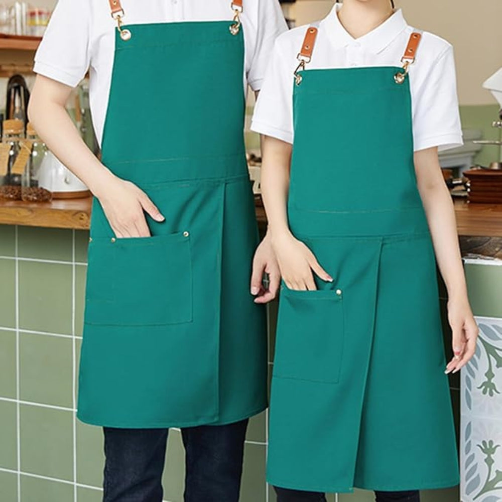Unisex-Schlitzschürze mit Taschen