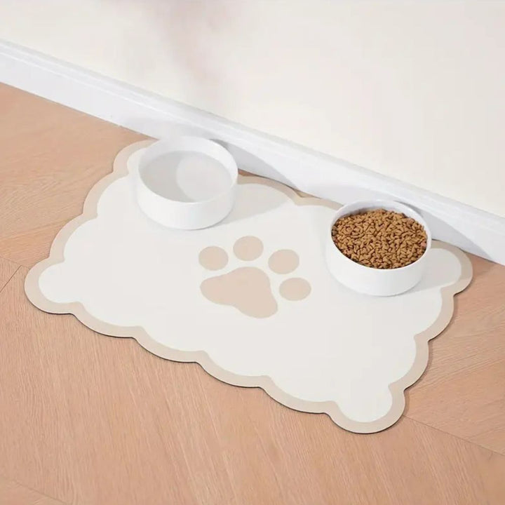 Gemusterte Futternapfmatte