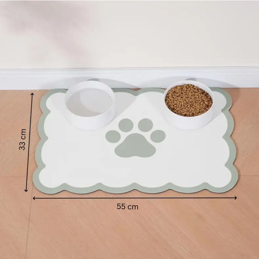 Gemusterte Futternapfmatte