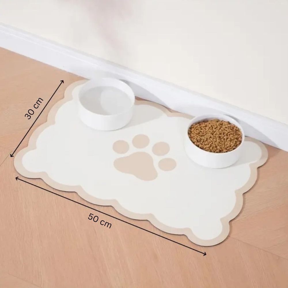 Gemusterte Futternapfmatte