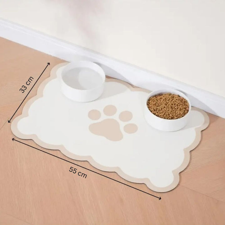 Gemusterte Futternapfmatte