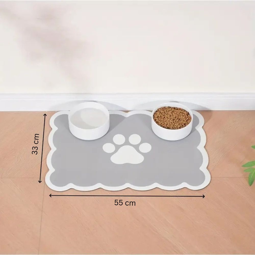 Gemusterte Futternapfmatte