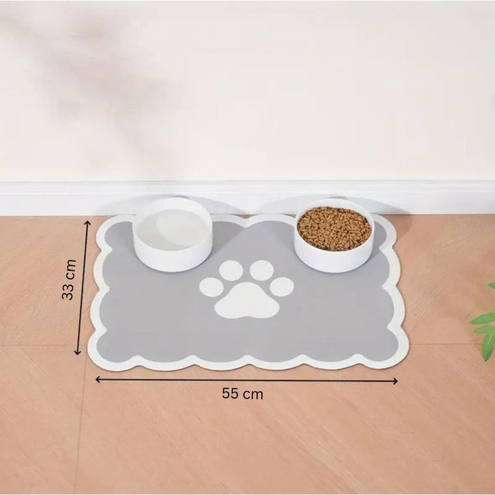 Gemusterte Futternapfmatte