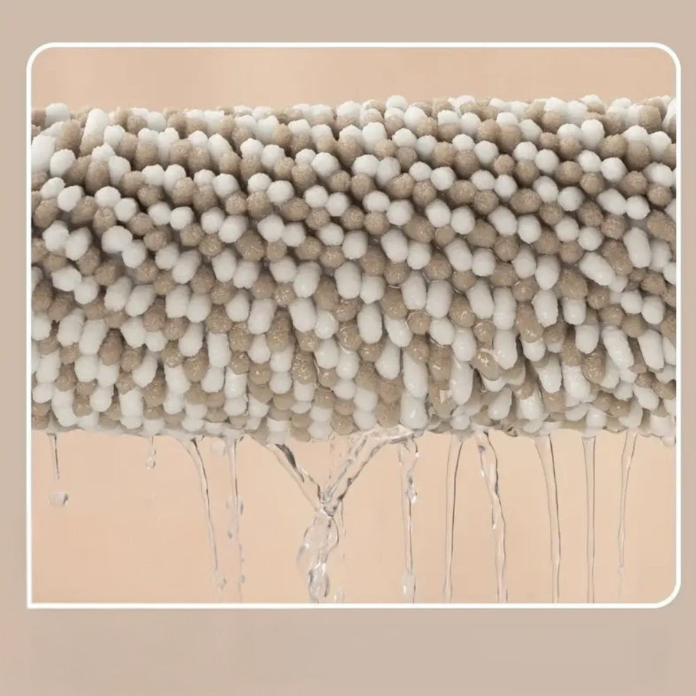 Chenille-Badematte mit Streifen