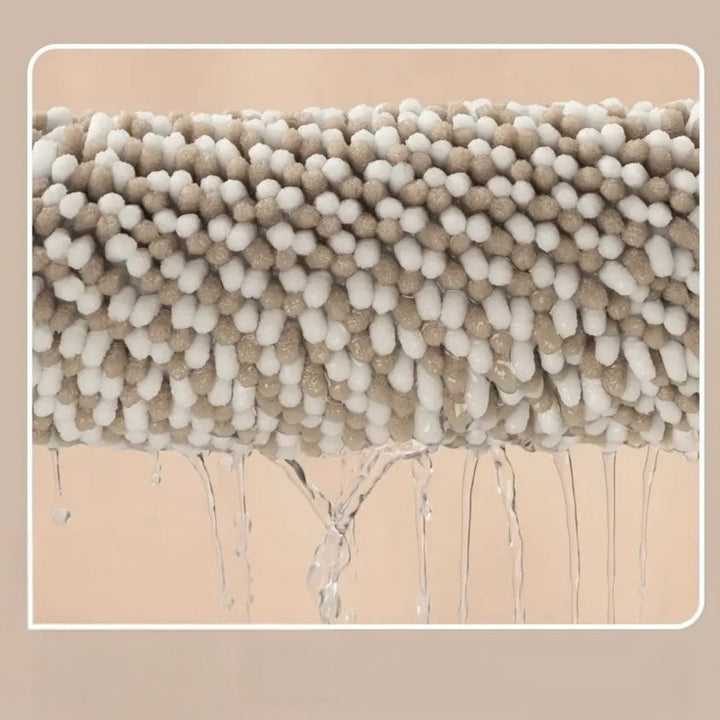 Chenille-Badematte mit Streifen