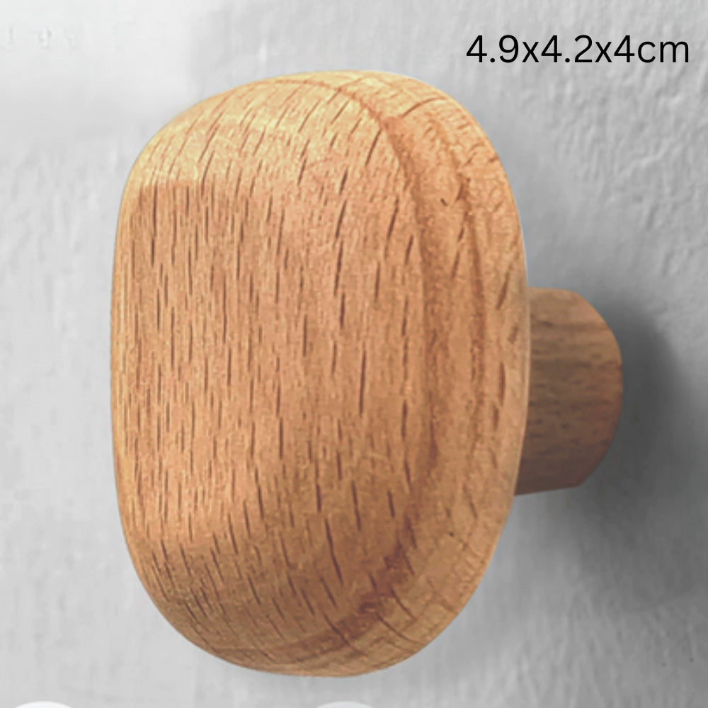 Holzhaken in Kieselsteinform