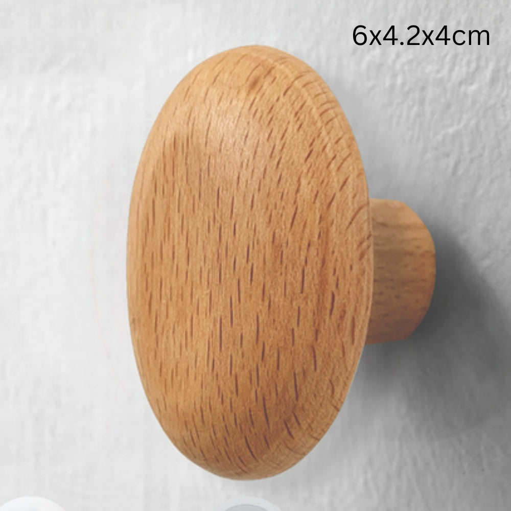 Holzhaken in Kieselsteinform