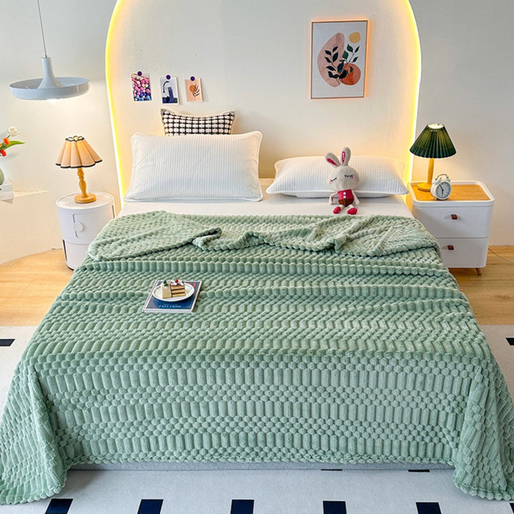 Kuscheldecke mit Reliefmuster