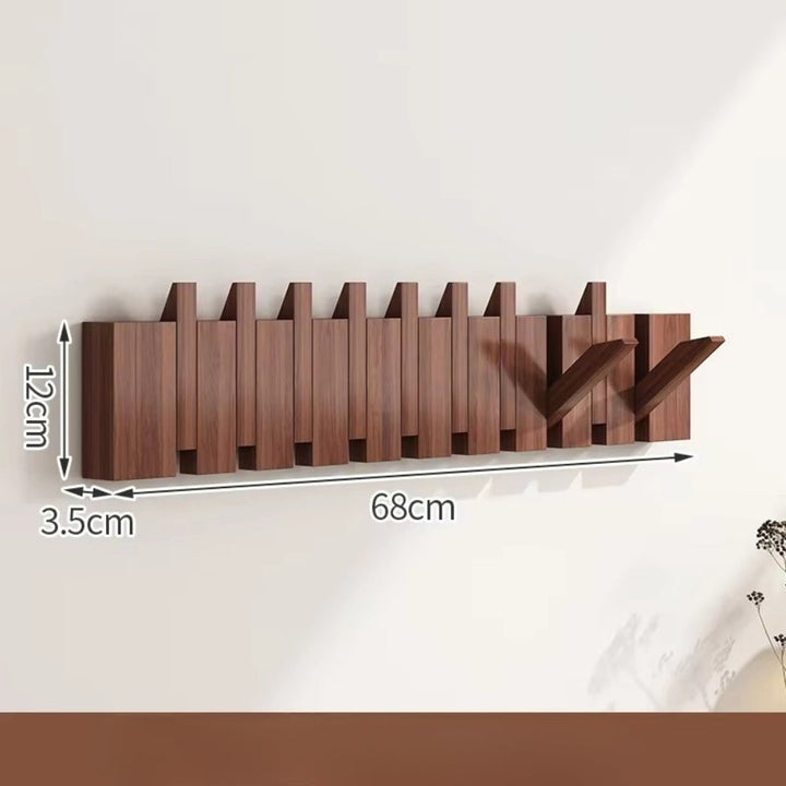 Klappbare Wandgarderobe in Klaviertasten-Optik