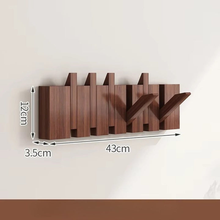 Klappbare Wandgarderobe in Klaviertasten-Optik