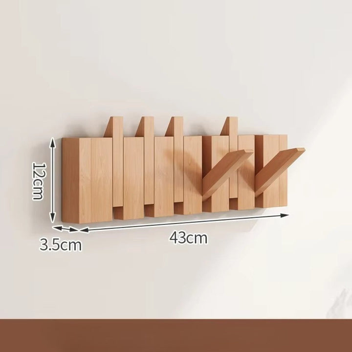 Klappbare Wandgarderobe in Klaviertasten-Optik
