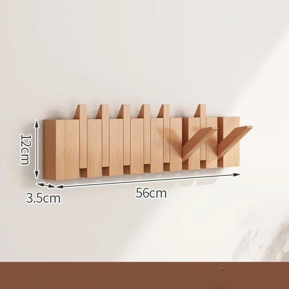 Klappbare Wandgarderobe in Klaviertasten-Optik