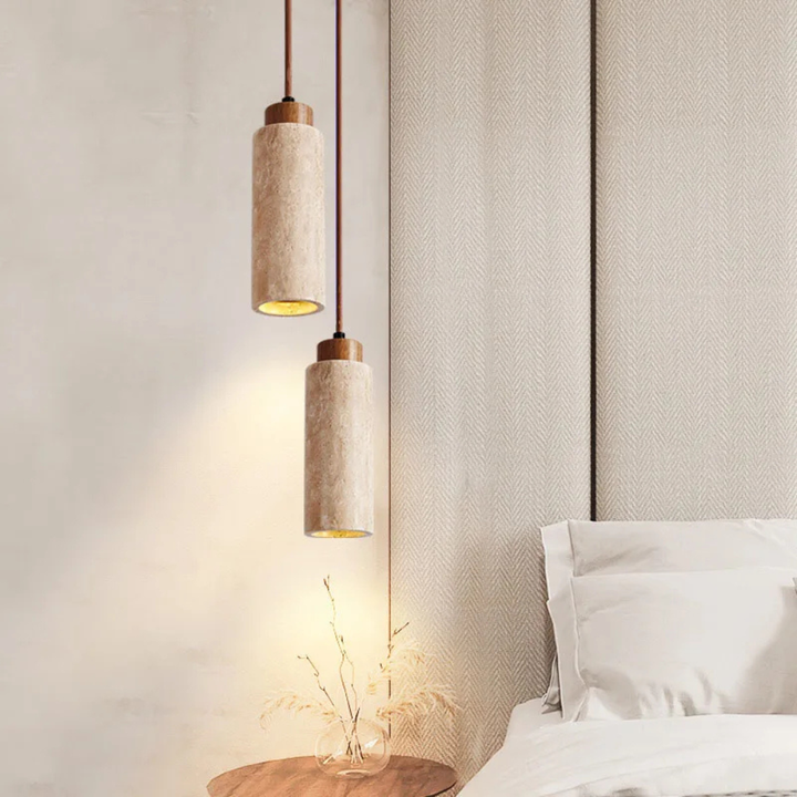 Marbéra™ | Designer Pendelleuchte aus Naturstein