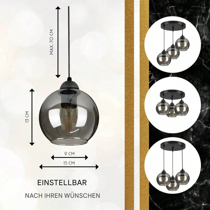 Gloréna™ | Nordic Glas-Pendelleuchte