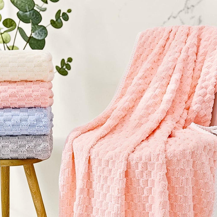 Set aus 2 Fleece-Handtüchern