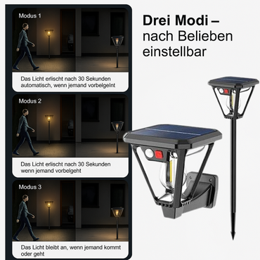 Rayora™ | 3-in-1 Solarlicht für Außenbereiche