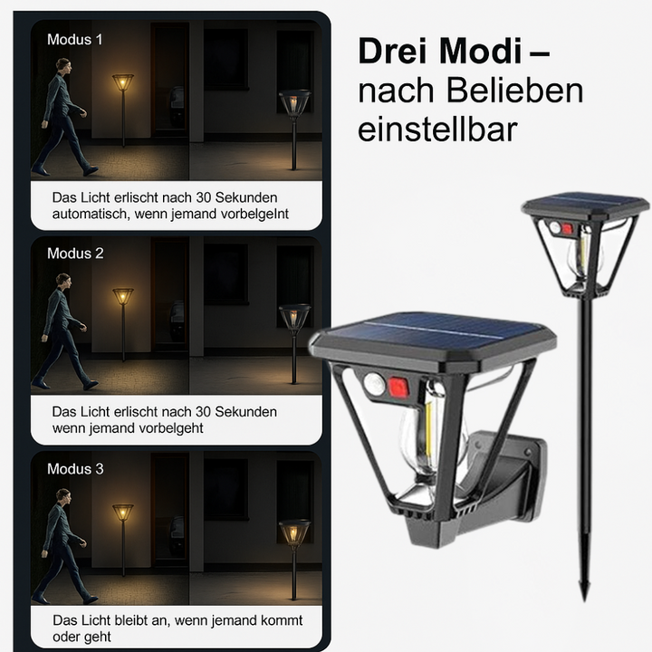 Pathguard™ | Solar-LED Außenleuchte mit Sensor