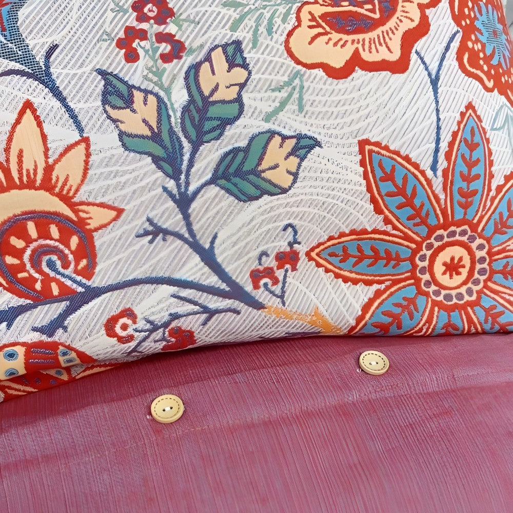 Boho-Kissenbezüge mit Blumenmuster, 2er-Set