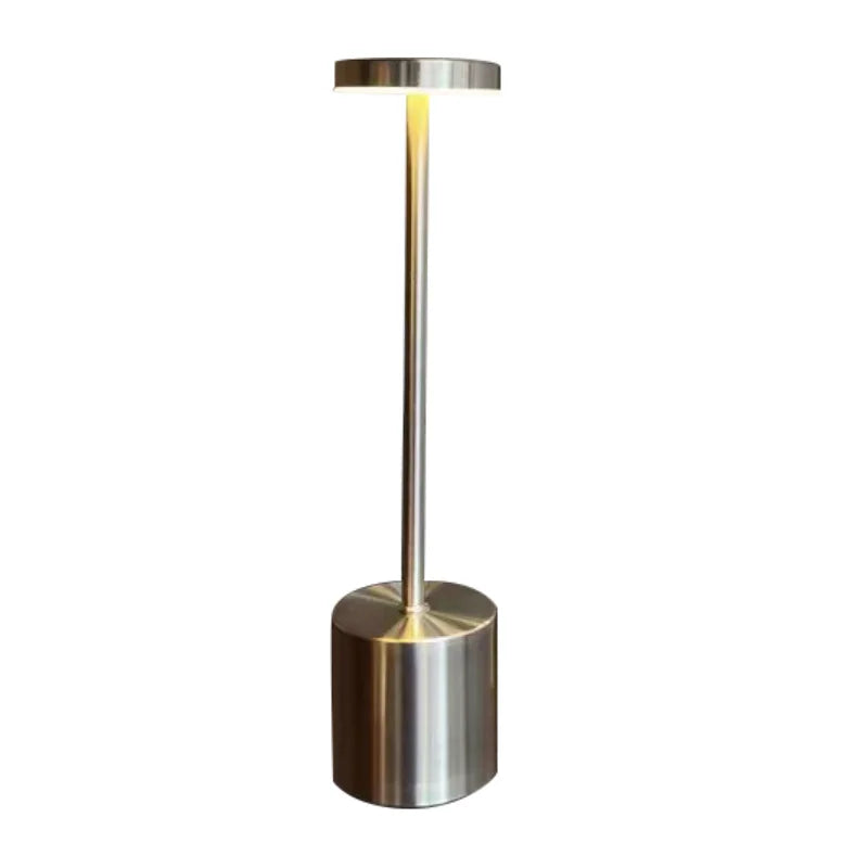 Lunovix™ | Kabellose LED-Design Tischlampe Silber