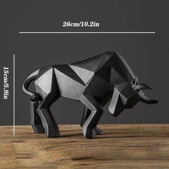 Stierfigur aus Kunstharz