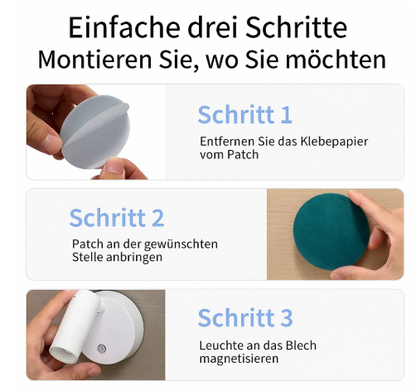 LumiGlow™ | Wiederaufladbare LED-Wandleuchte