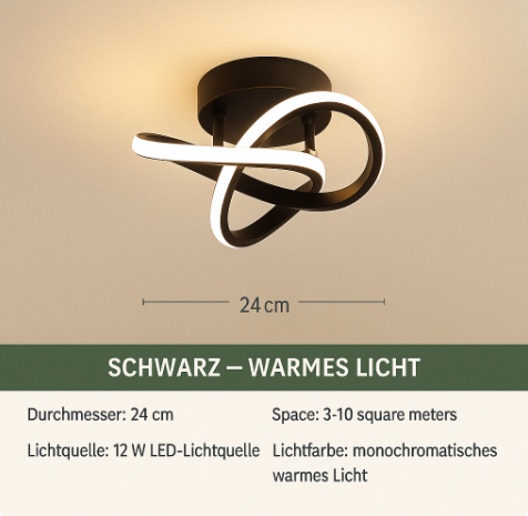 Lunévia™ | Moderne LED-Design Deckenleuchte