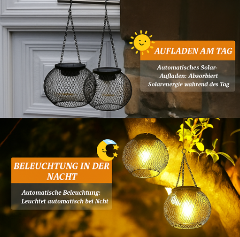 Solunara™ | LED Solar-Gartenlaterne