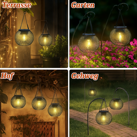 Solunara™ | LED Solar-Gartenlaterne