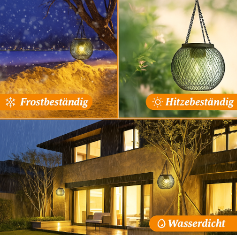 Solunara™ | LED Solar-Gartenlaterne