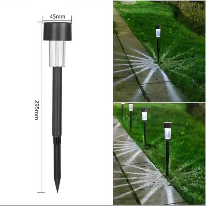 Terralux™ | Wetterfeste Solar-Gartenlampe Kaltes Licht
