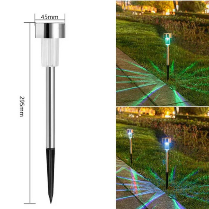 Terralux™ | Wetterfeste Solar-Gartenlampe Mehrfarbig