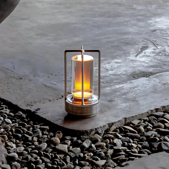Ambelux™ | Kabellose LED-Ambientelampe Silber