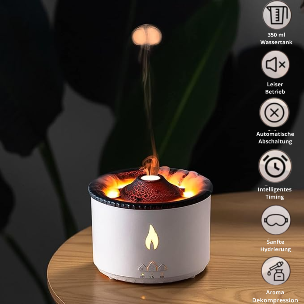 Flaméa™ | Aroma Diffuser mit Flammeneffekt Weiß